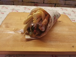 Τορτίγια μπιφτέκι λαχανικών